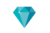Diamant im flat stil